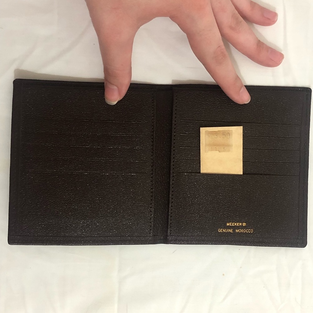 vintage Meeker Genuine Morocco wallet